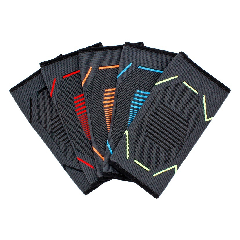 En stock deportes coderas hombres y mujeres fitness running ciclismo equipo de protección de punto transpirable coderas