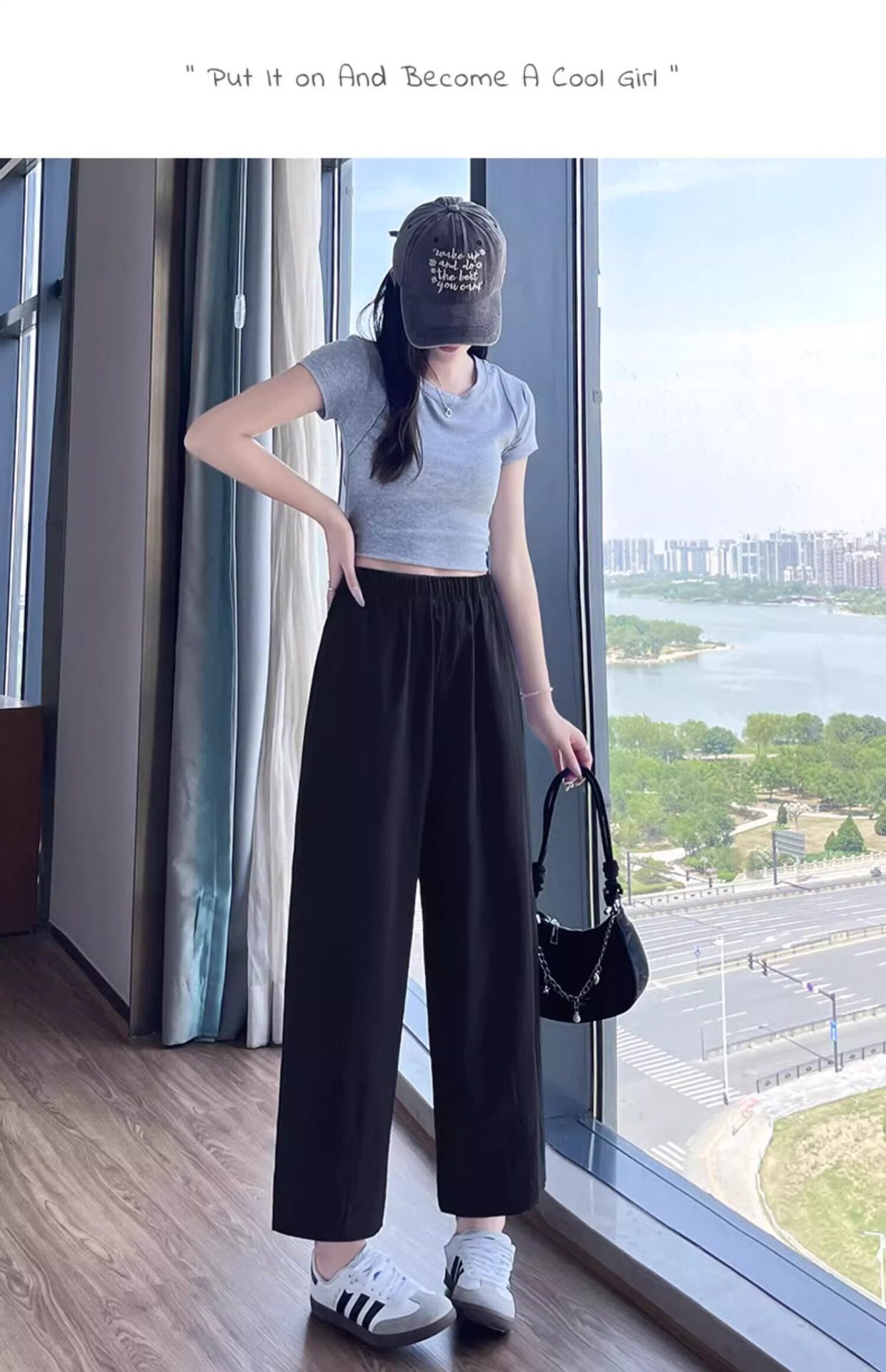 Quần dài nữ ống đứng vải lụa băng mỏng, dáng suông rộng, phong cách Yamamoto, phù hợp mùa hè — Quần hồng 9 chi tiết 36