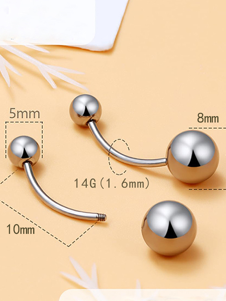 Labret stud lip piercing jewelry styling detail