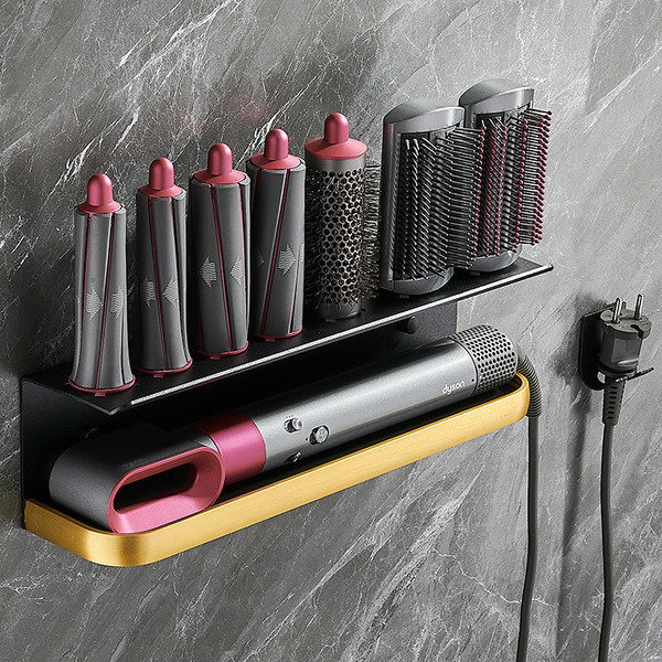 Dyson hair dryer rack punch-free toilet towel rack bathroom storage…