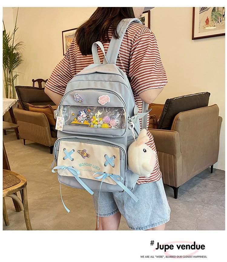 Wholesale Candy Color Rabbit Pendant Backpack Nihaojewelry display picture 12