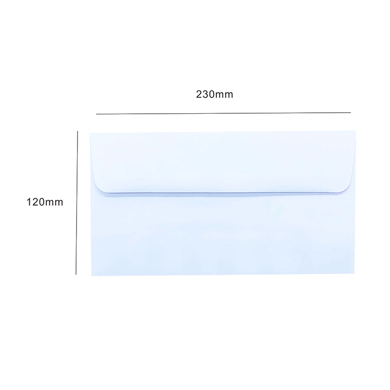 No. 6 tapa plana 23x12cm 100g doble cinta con pegamento de saliva