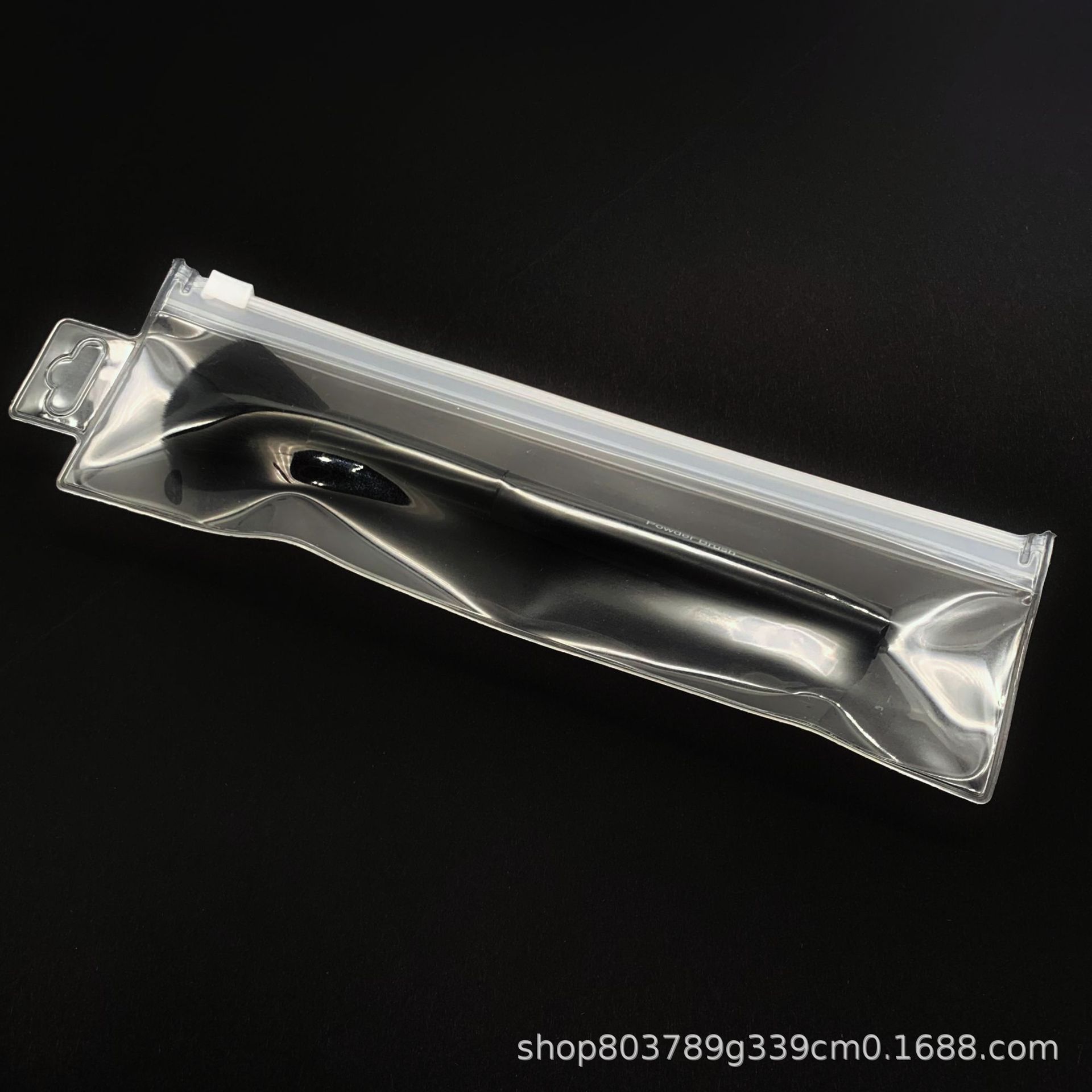 Bolsa de cremallera transparente EVA en polvo, bolsas de maquillaje a prueba de polvo, bolsas de almacenamiento de agujeros portátiles para cosméticos