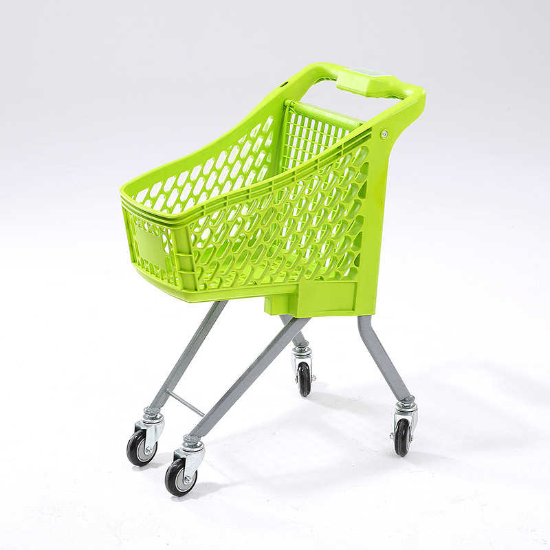 Nuevo carrito de compras de supermercado para niños parque de atracciones para niños casera de carrito de metal clip muñeca juguete carro