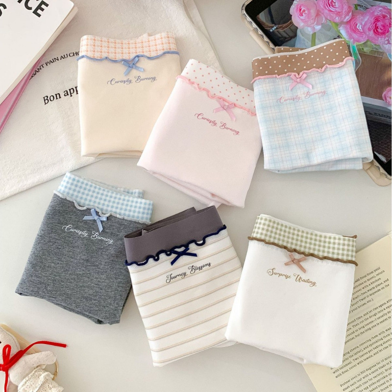 A312 # Sea Salt high-appearance sweet girls' small boxer briefs, comfortable, no curling edges, no splitting, pure cotton antibacterial crotch A312 # Sea Salt high-appearance sweet girls' small boxer briefs, comfortable, no curling edges, no splitting, pure cotton antibacterial crotch