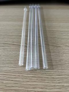 厂家直供水杯吸管PPPS塑料吸管彩色带扣可重复使用茶杯管可批发