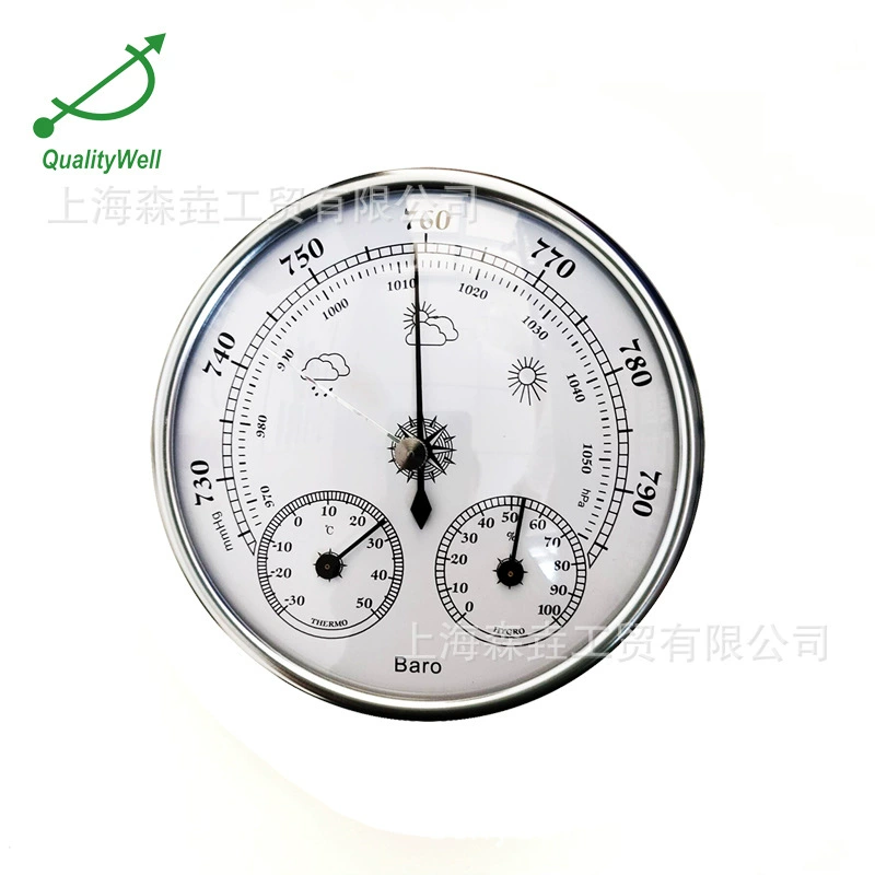 Измеритель температуры, влажности и атмосферного давления «три в одном» BR500 Корпус из АБС-пластика, верхнее кольцо из оксида алюминия, крышка из ПК