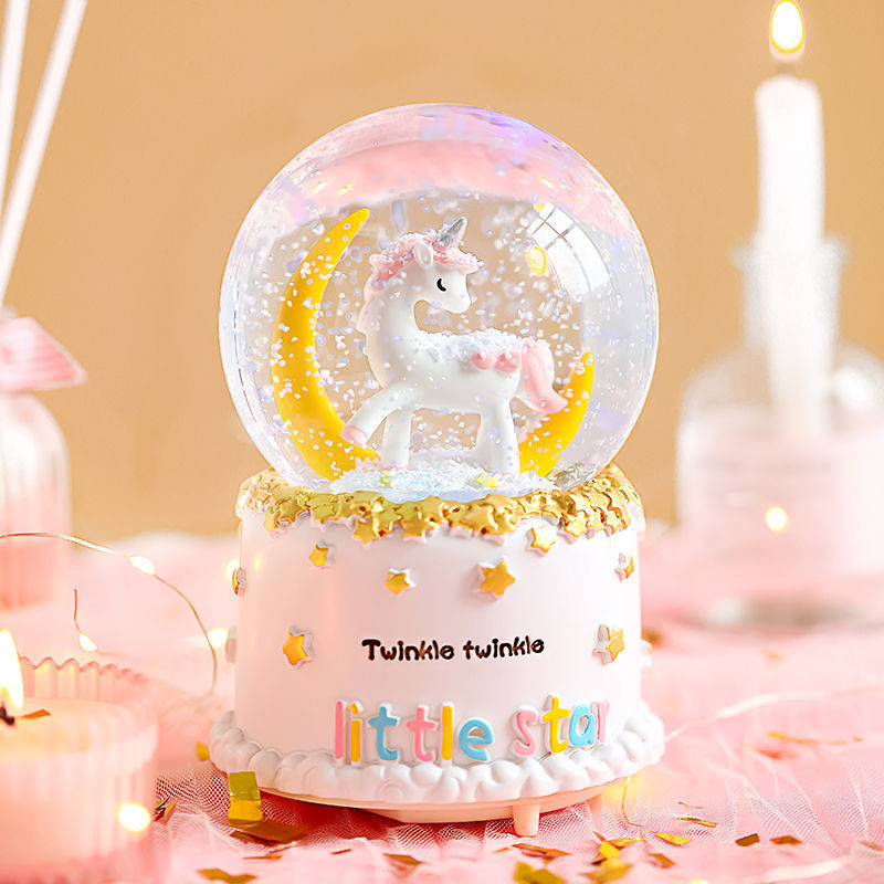 Toys girl Toys crystal ball Music box originality The music box Decoration Snowflake Confidante Girlfriend children