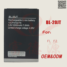 BL-20JT手机电池适用于传音Tecno F1/F2 手机电池大容量电芯批发