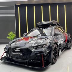 威麗合金車のモデルは1対24豪迪rs 6改ぞう版の音光回力のおもちゃの車の音楽の模型を飾って収集します。