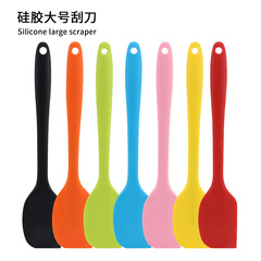 Baking tools, high temperature resistant butter scraper, all-in-one solid color cake scraper, spatula, large silicone spatula