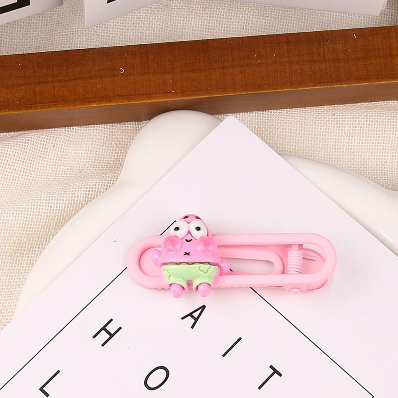 Primavera nueva historieta Sanrio oval metal horquilla linda chica dulce lado Bangs hairpin tocado