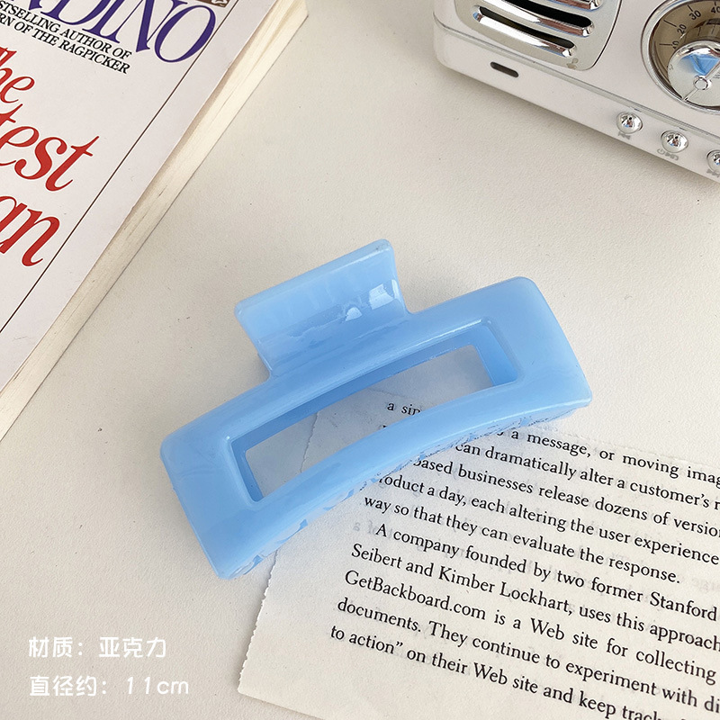 Leche marrón esmerilado pelo clip accesorios para el cabello de las mujeres de alto grado updo tiburón clip gran horquilla ins lindo horquilla al por mayor