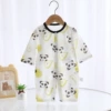 Panda [5A Antibacterial Boneless] 9-point Sleeve Pure Cotton Jacquard 2021