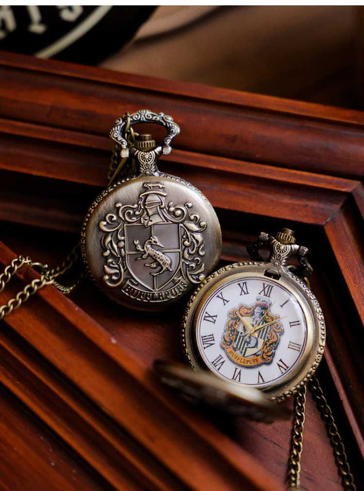 Harry Potter nuevo reloj de arena tallado con tapa flip hueco relojes de bolsillo relojes de collar relojes de estudiantes hombres y mujeres image 6