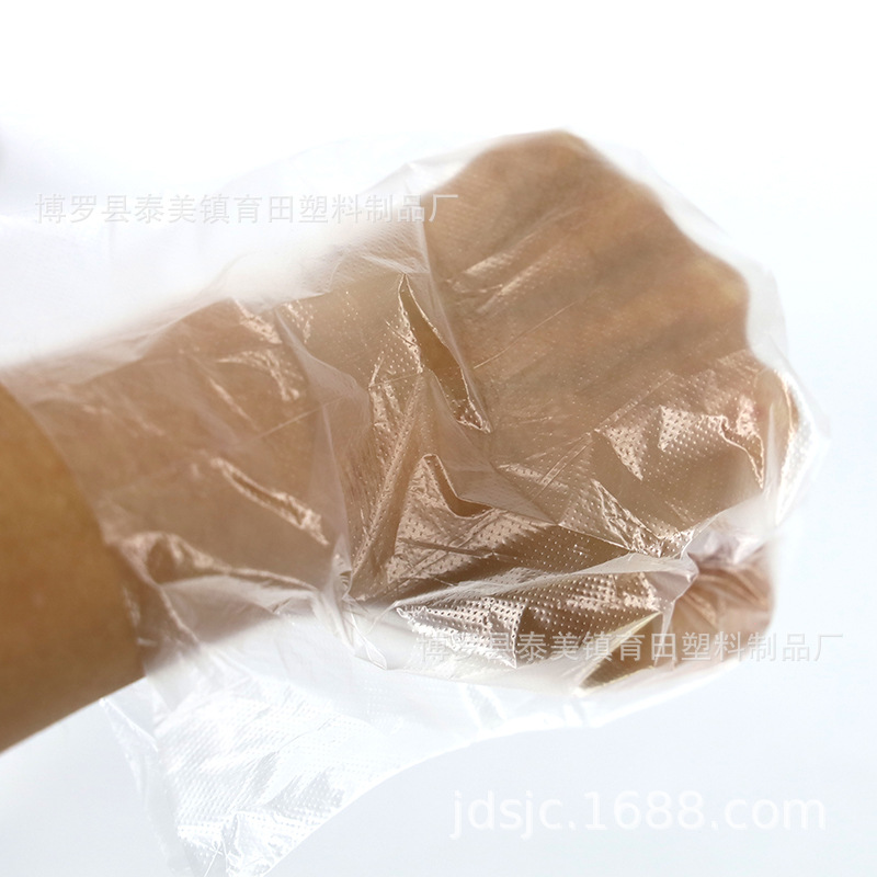 Power manufacturers produce PE new ingredients disposable gloves…