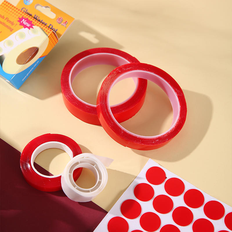 Wedding Celebration Supplies Red Double-Sided Tape Festive Decorative Arrangement Balloon Adhesive Dot Red Dot Invisible Tape