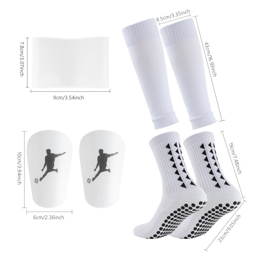 Midtube Football Socks Leg Pads Strap Set Men's And Women's Adhesive Non-slip Socks_voghion.com