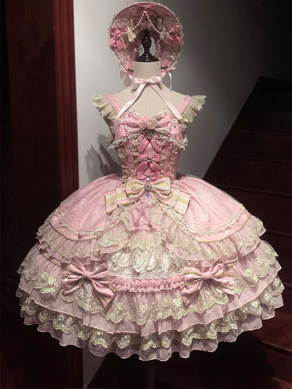 Lolita洋装doll感jsk吊带连衣裙夏季|undefined