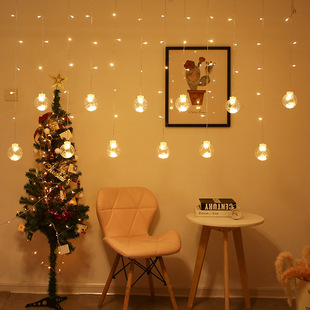 LED ball lamp bead lamp string lamp flash lamp stall room Festival decoration curtain hanging lamp waterfall lamp