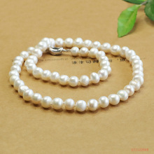 爱钰 天然淡水珍珠项链近圆纯珠妈妈链珠宝工厂直播代发AY1122608