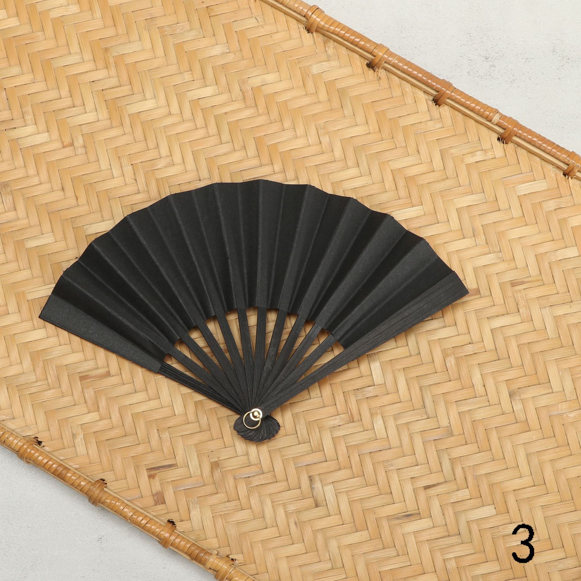 Estilo nacional de bambú Xuan papel ventilador en blanco pintura plegable ventilador para estudiantes danza ventilador muñeca ventilador han Ropa Accesorios ventilador estilo antiguo estilo