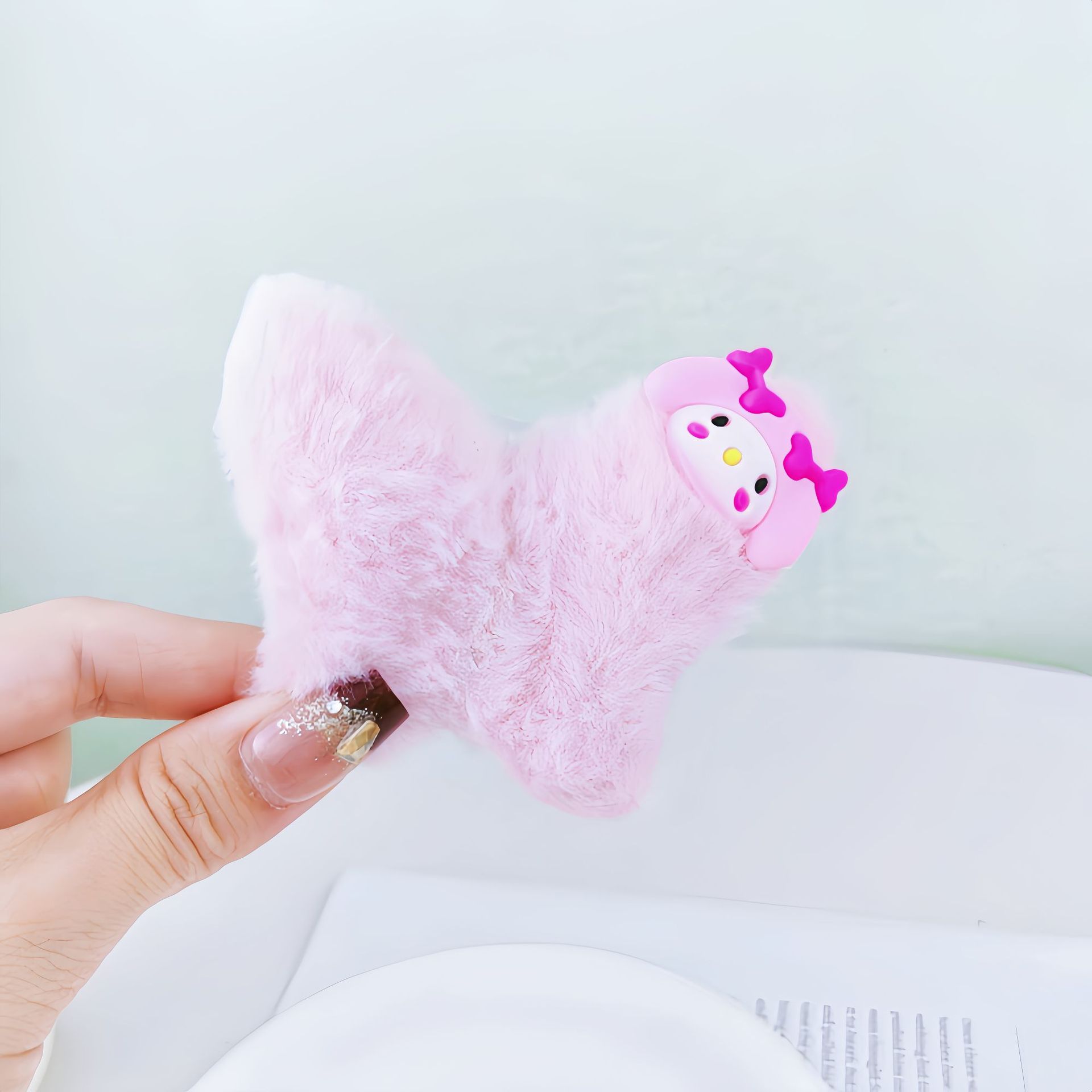 Otoño y invierno para niños peluche clips Baby lindo Sanliou clips de cabello de la cabeza de la niña pequeña clips de cabello