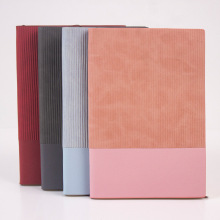 软皮本真皮定制logo活页PU皮笔记本订制记事本a5商务笔记本拼色