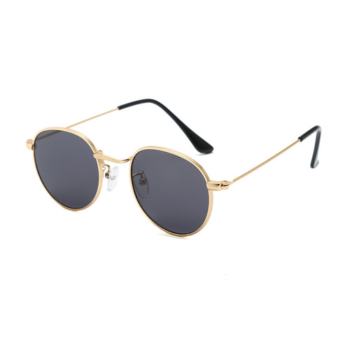 2024 New Fashionable Metal Frame Children's Sunglasses Korean Style Personalized Anti-UV Baby Sunglasses for Boys and Girls