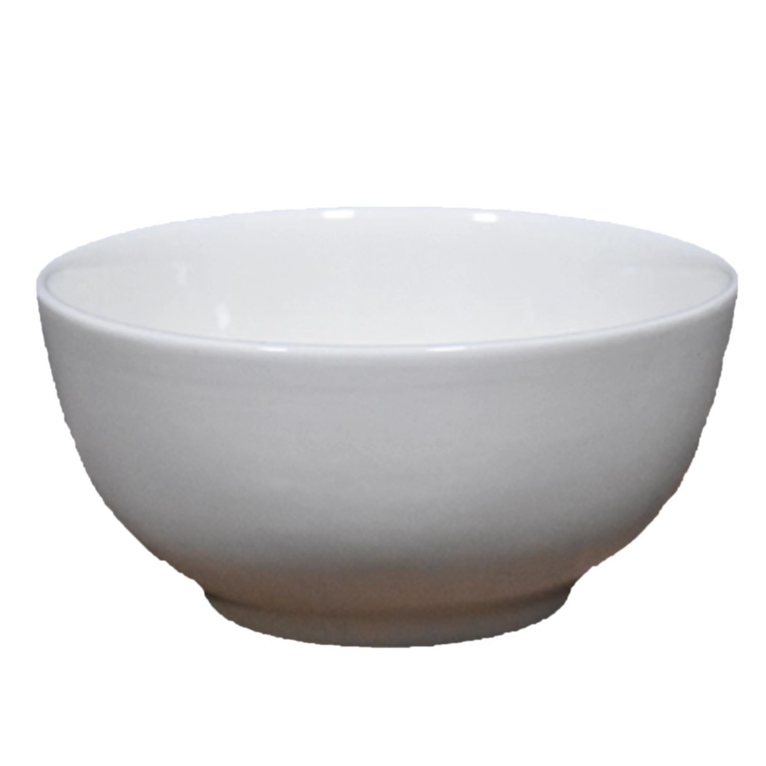 Tazón de cerámica blanca estilo nórdico lujo ligero, diseño japonés – para arroz, sopa y fideos, alta estética.