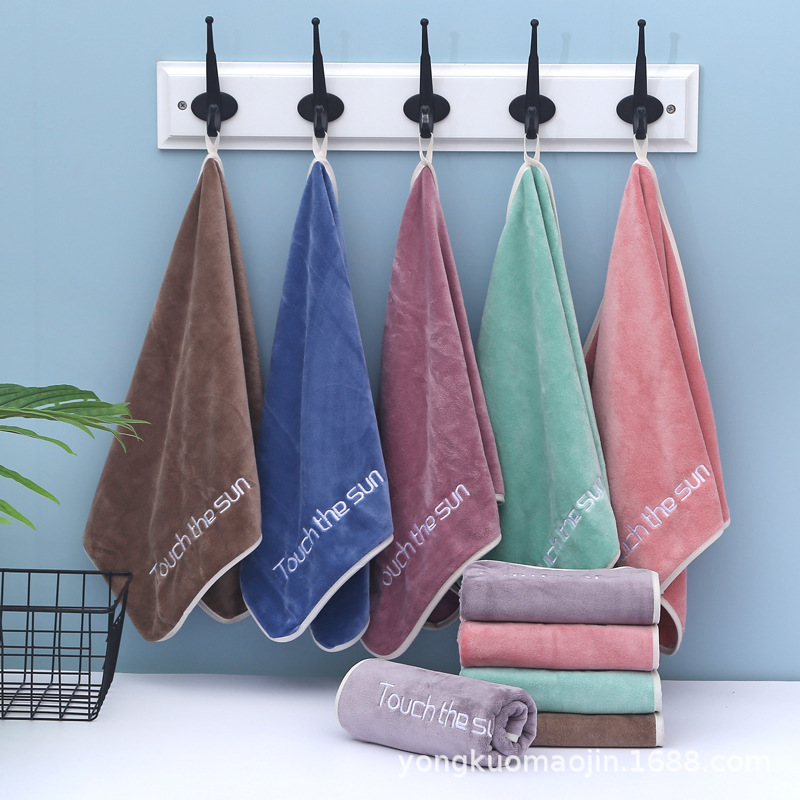 Youth Pie Letter Thickened Soft Absorbent Household Face Towel Adult Couple Sports Gift Towel Bath Towel