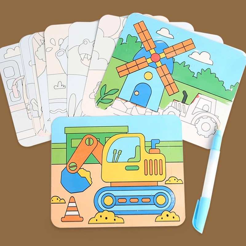 Cognitive smart toy for boys, DIY, graffiti