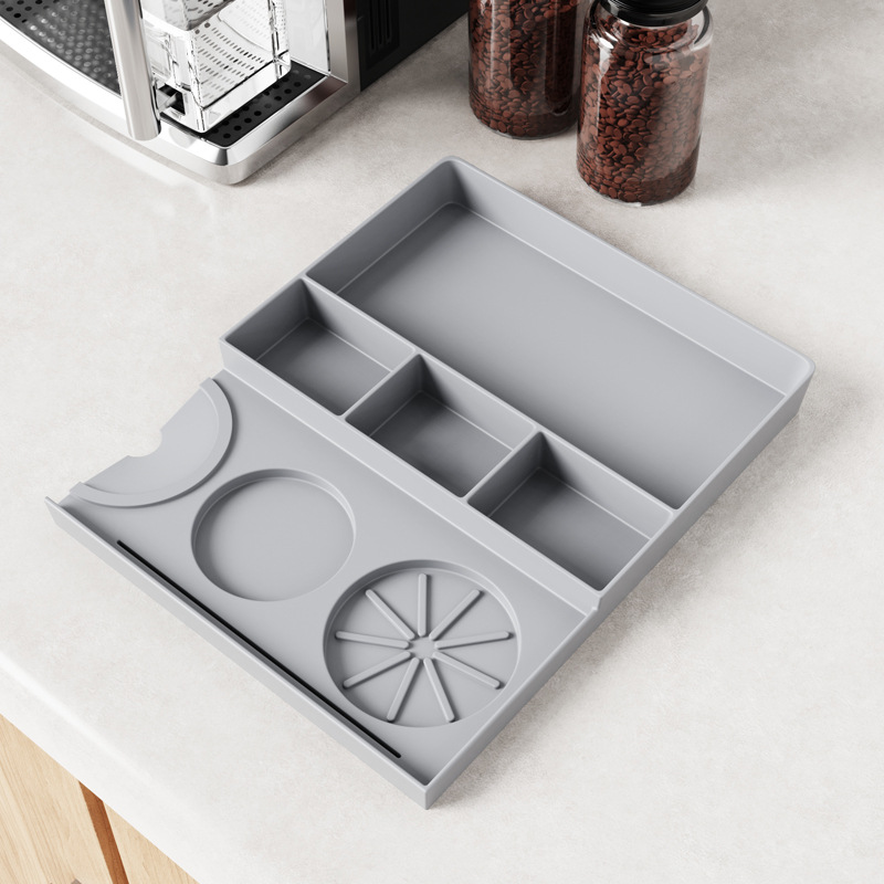 Caja de herramientas de prensa gris-polvo