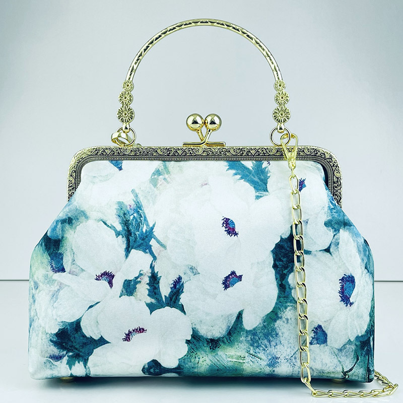 New Chinese cheongsam bag printed female bag restoring ancient ways is ...