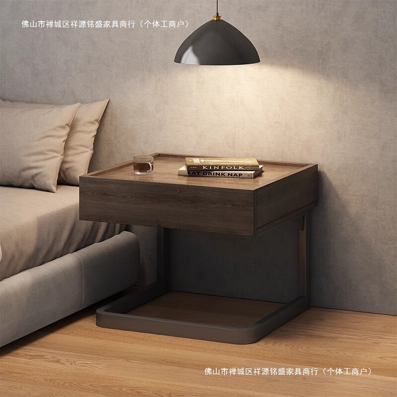 跨境悬浮床头柜简约极简卧室床边柜家用轻奢高级感酒店创意床边柜|undefined