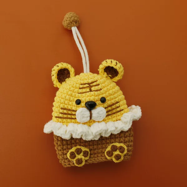Cloth Bag Fragrant Language Handmade Crochet Key Bag Baoma Wool Woven Small Hanging Cute Macey Tiger Finished Products