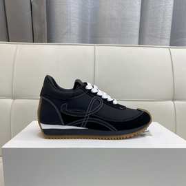 2024高端经典拼色内增高情侣款时尚圆头真皮休闲鞋板鞋德训鞋阿甘