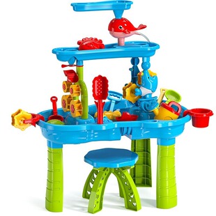 Cross-border new three-layer children's beach water table large outdoor indoor parent-child interactive toys Amazon wholesale