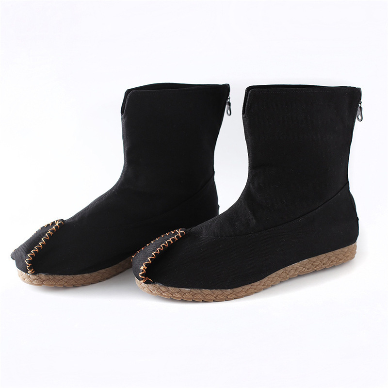 New Spring Boots for Men, Mid-Calf Boots for Men and Women, Casual Shoes, Raised-Toe Boots, Direct from the Manufacturer, Fleece-Lined Boat Shoes