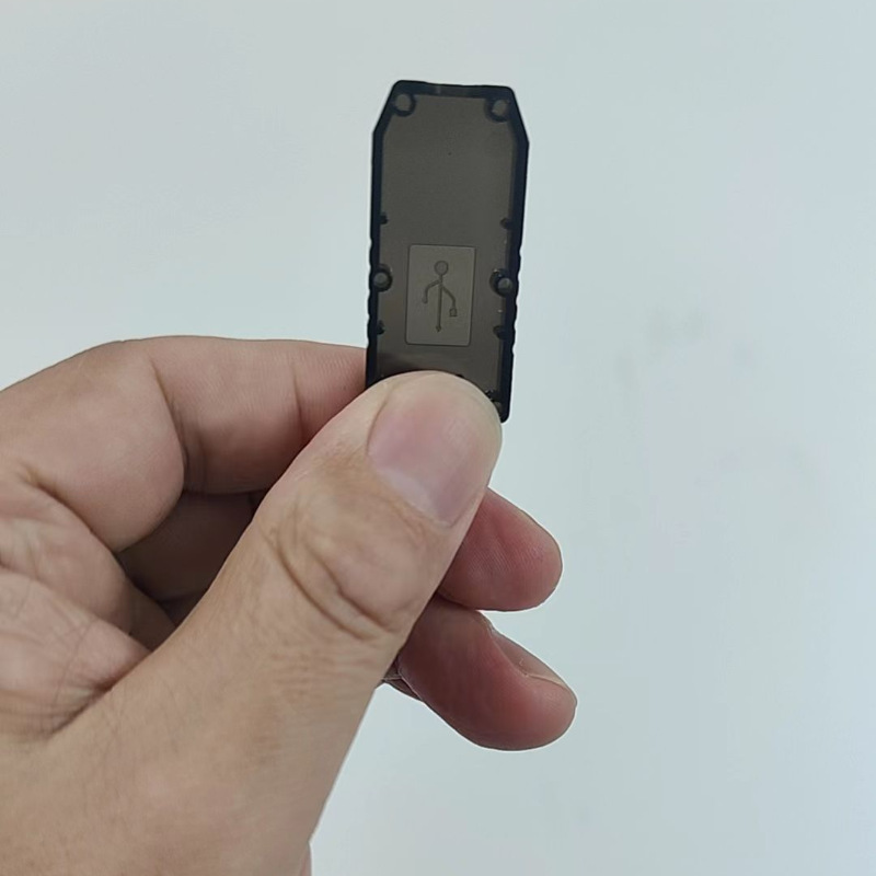 USB shell USB male housing step-up and step-down power cord housing translucent black through electronic module housing