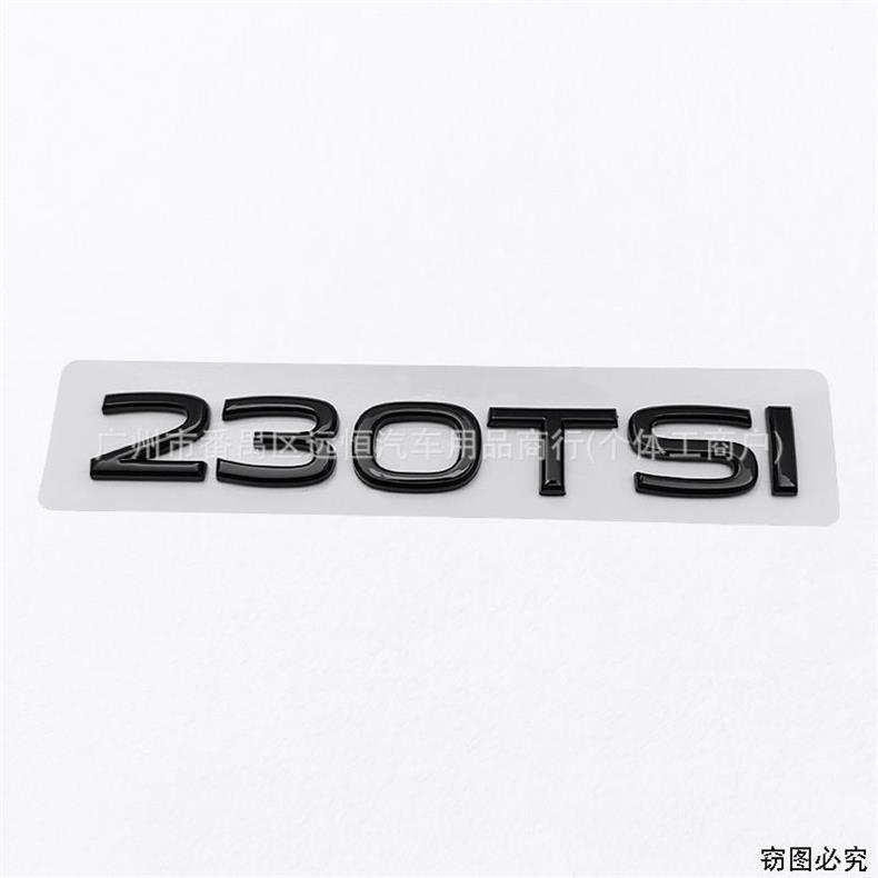 Suitable for Volkswagen 2024 models: 280TSI, 300TSI, 330TSI, and 380TSI – car emblem, body number, and engine displacement badge