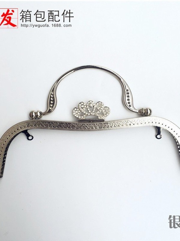Boquilla para Monedero y Bolso de 27 cm de Hierro Incrustado con Pedrería para Bolsos image 2
