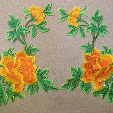 新品diy戏曲民族刺绣布贴演出服饰补贴 刺绣背带胶布贴 2675#烫花