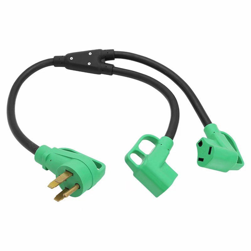 美标多功能带分离器转换插头插座电源线插座NTT-30P/tt-30R房车转