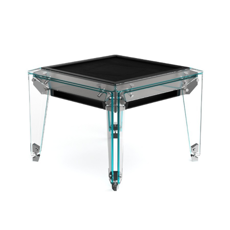 Mesa de mahjong, mesa de ajedrez y cartas de vidrio templado automático para el hogar, sala de recreación de villa de lujo, mesa cuadrada comercial, máquina de mahjong