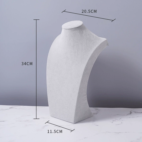 Gray velvet H -type 34cm high