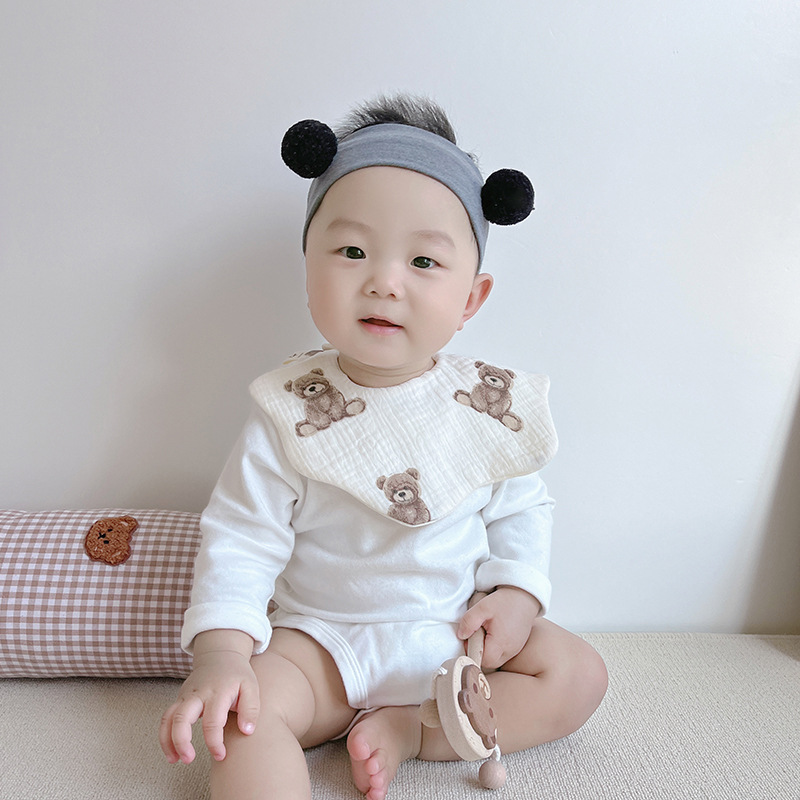 100% Cotton Fabric Type Cute Animal Printing 100% Cotton Baby Accessories