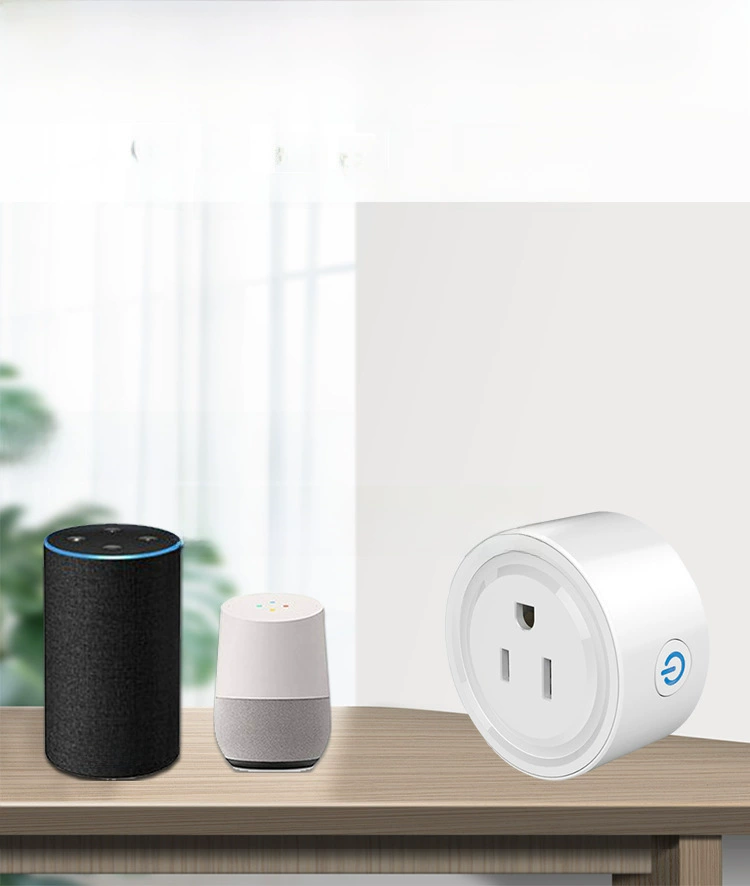 Умная розетка Tuya с регулировкой US, мобильное приложение удаленное управление Alexa Google Voice прямое подключение