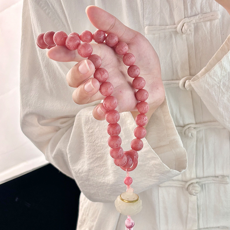 로즈 핑크 [북쉬안] 육자진언 휴대용 태슬 스타일