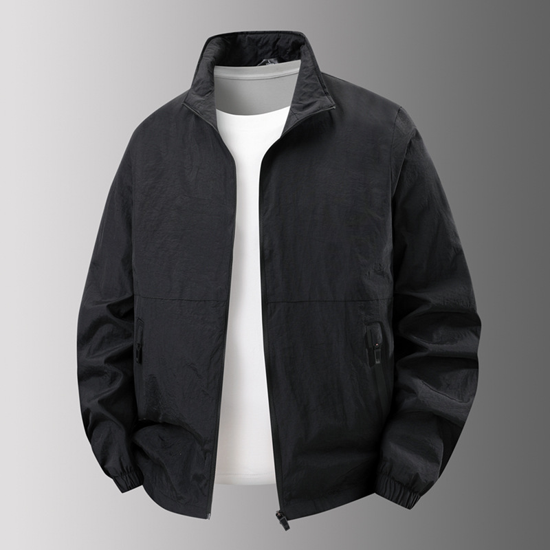 Chaqueta de hombre transfronteriza primavera y otoño 2025 nuevo negocio ocio abrigo transpirable al aire libre chaqueta de otoño para papá image 8